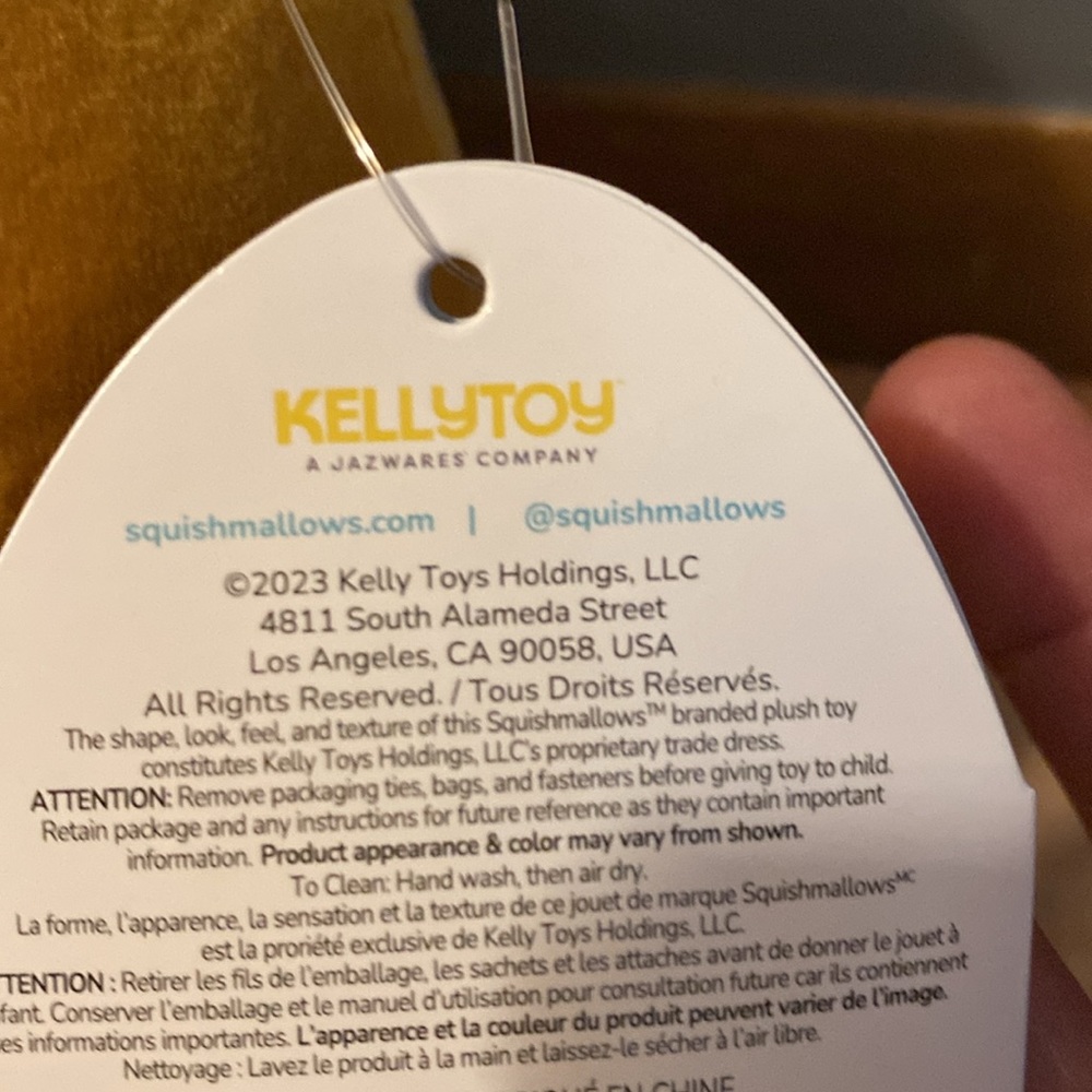 BRAND NEW SQUISHMALLOW NAMED MITCHARD THE KIWI BEAR 8”! NWT. 2023! - Picture 7 of 8